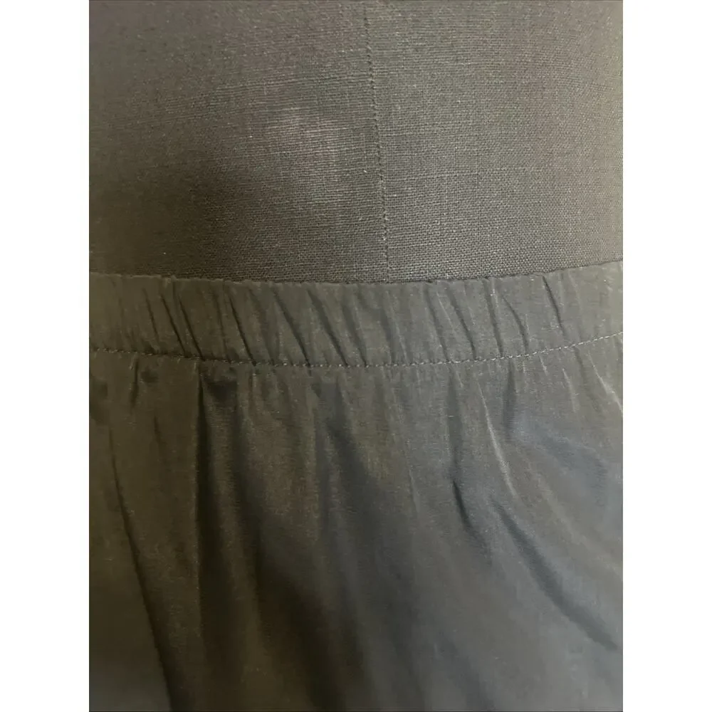 Pleated Skirt Vintage Midi Length Size 6 Great‎ Material Black